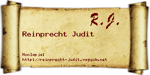 Reinprecht Judit névjegykártya